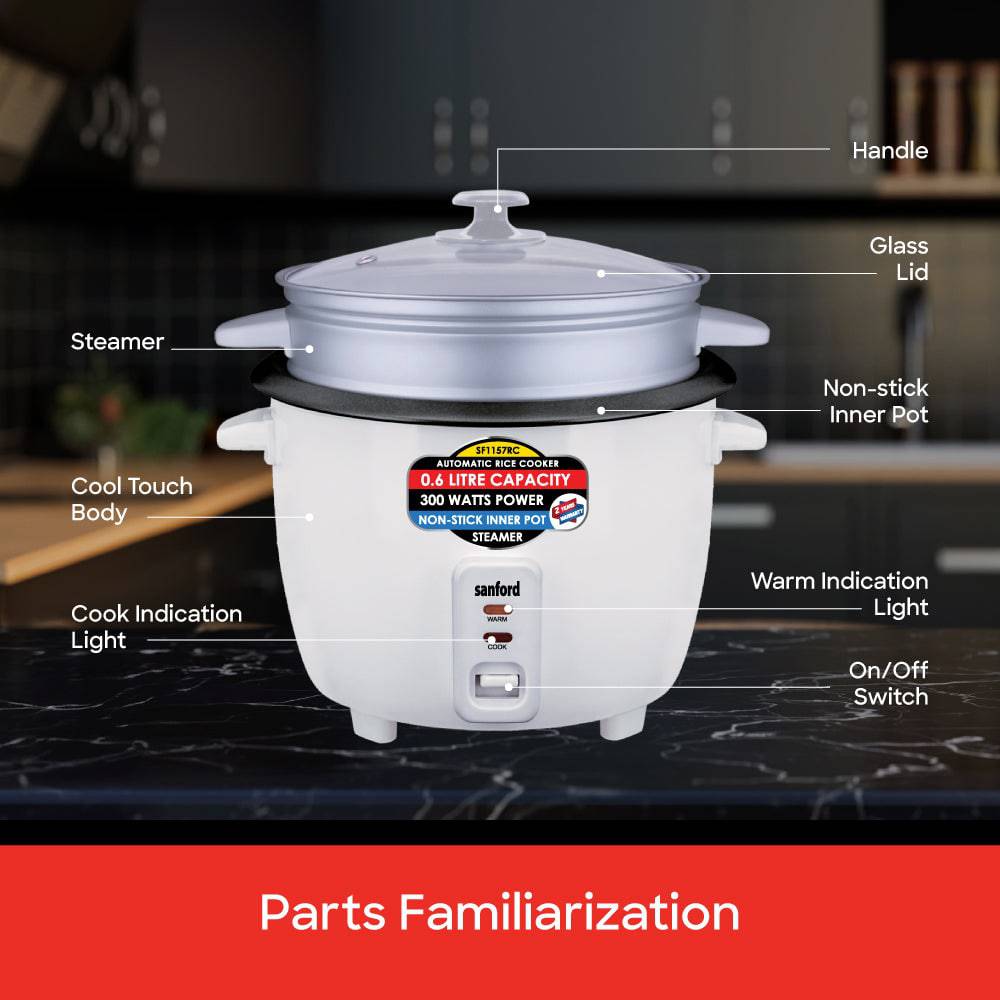 Sanford SF1157RC cooker inner pot detail